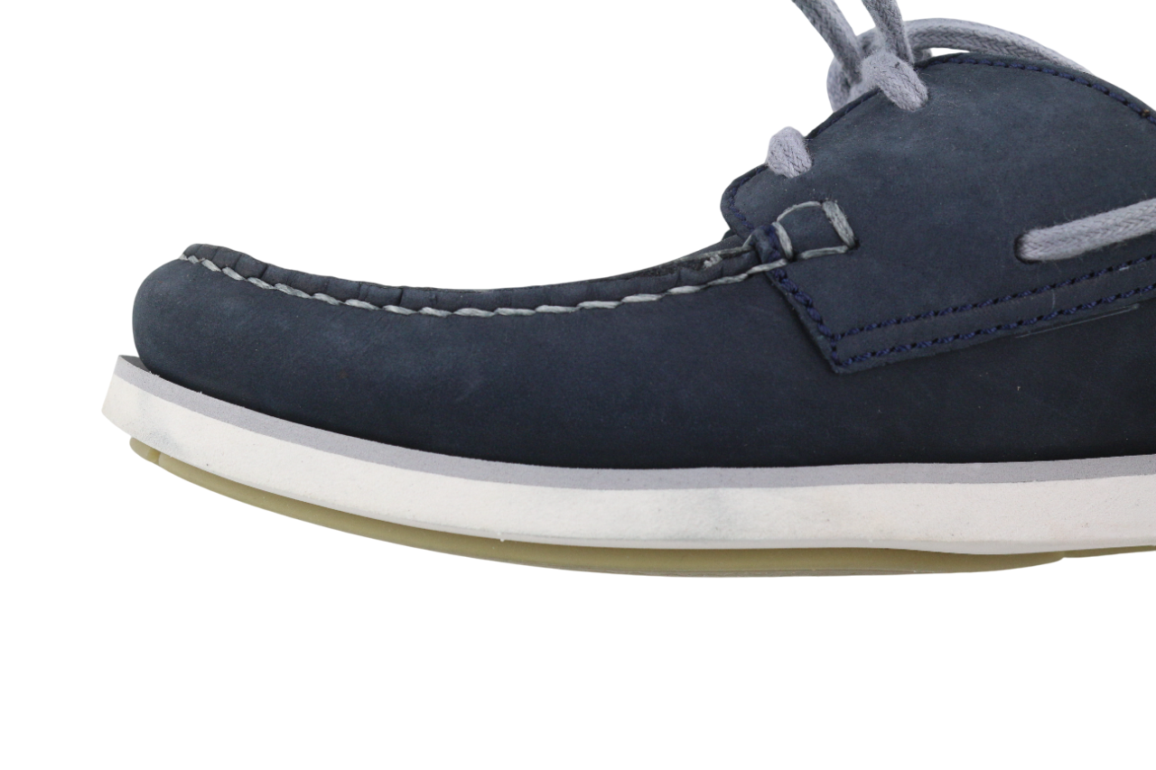 TIMBERLAND A416H Mens Shoes EU44 UK9.5 Blue Leather Lop Top Almond Toe