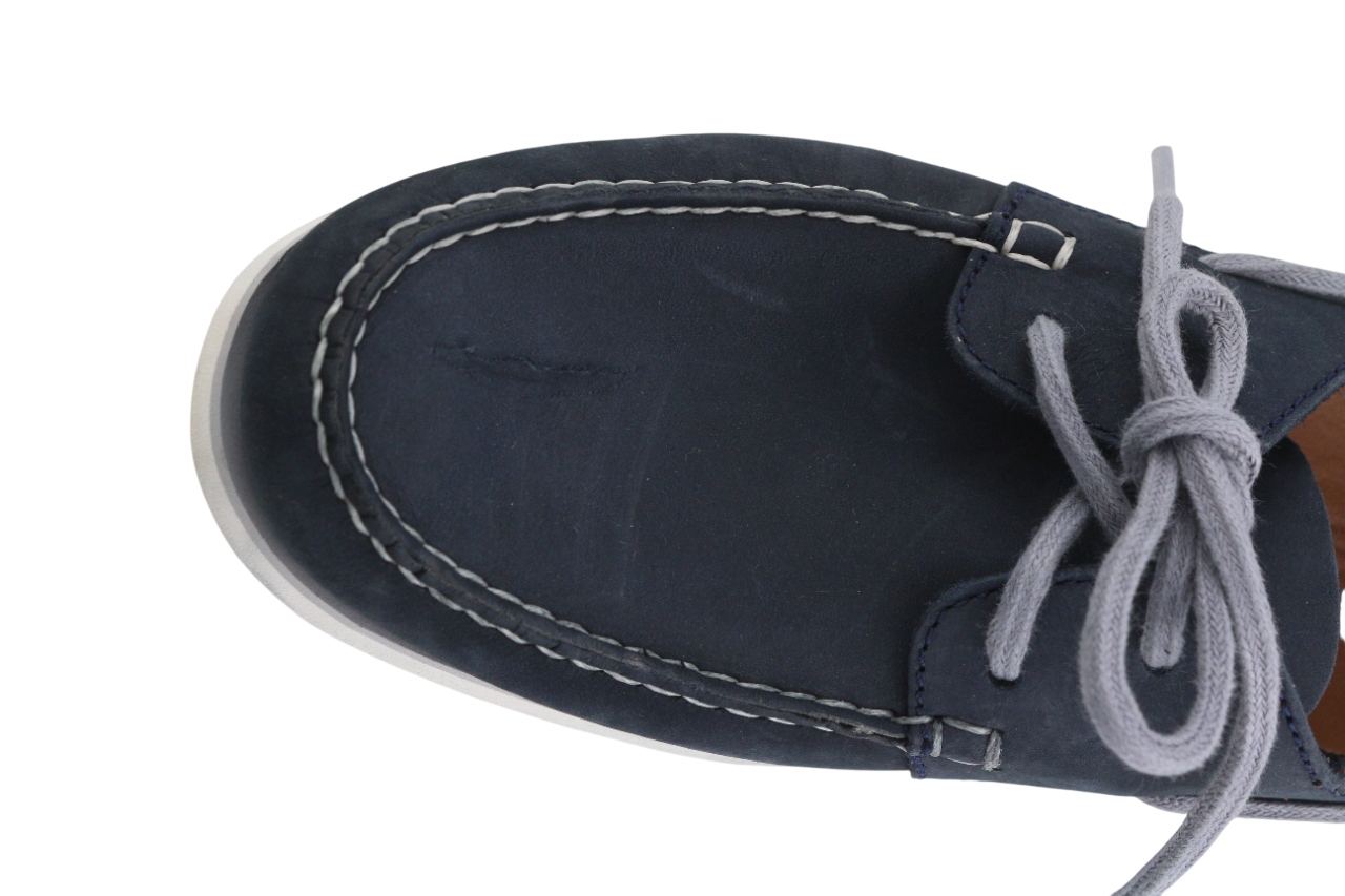 TIMBERLAND A416H Mens Shoes EU44 UK9.5 Blue Leather Lop Top Almond Toe