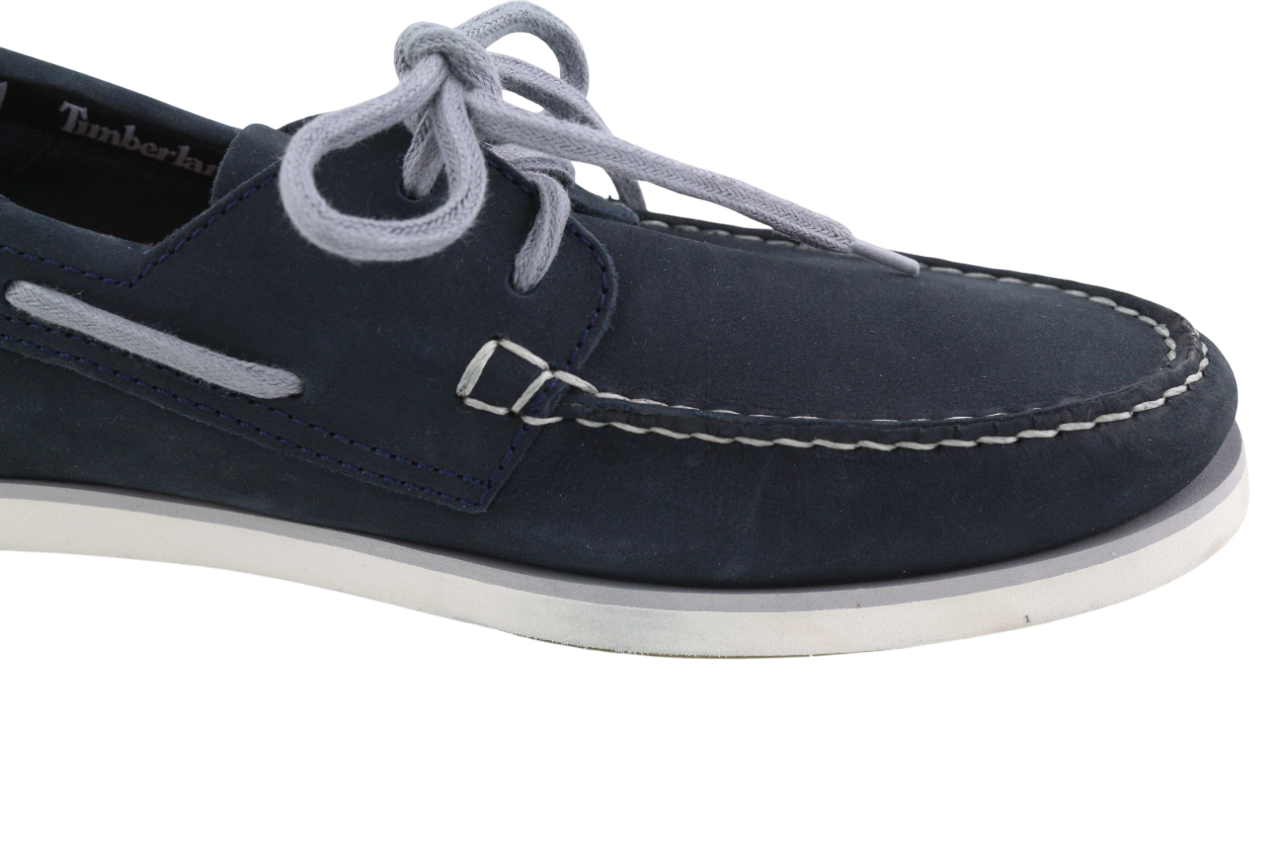 TIMBERLAND A416H Mens Shoes EU44 UK9.5 Blue Leather Lop Top Almond Toe