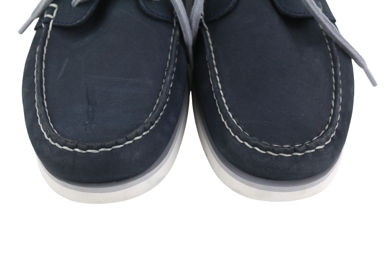 TIMBERLAND A416H Mens Shoes EU44 UK9.5 Blue Leather Lop Top Almond Toe