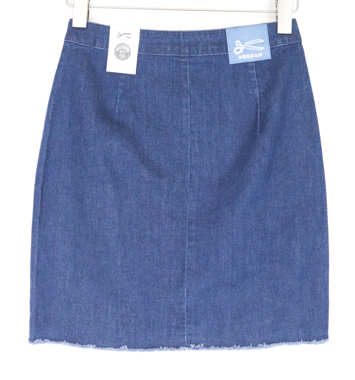 DENHAM Salinas Women's Skirt W28 Blue Stretch Denim Mini Short Cotton Blend