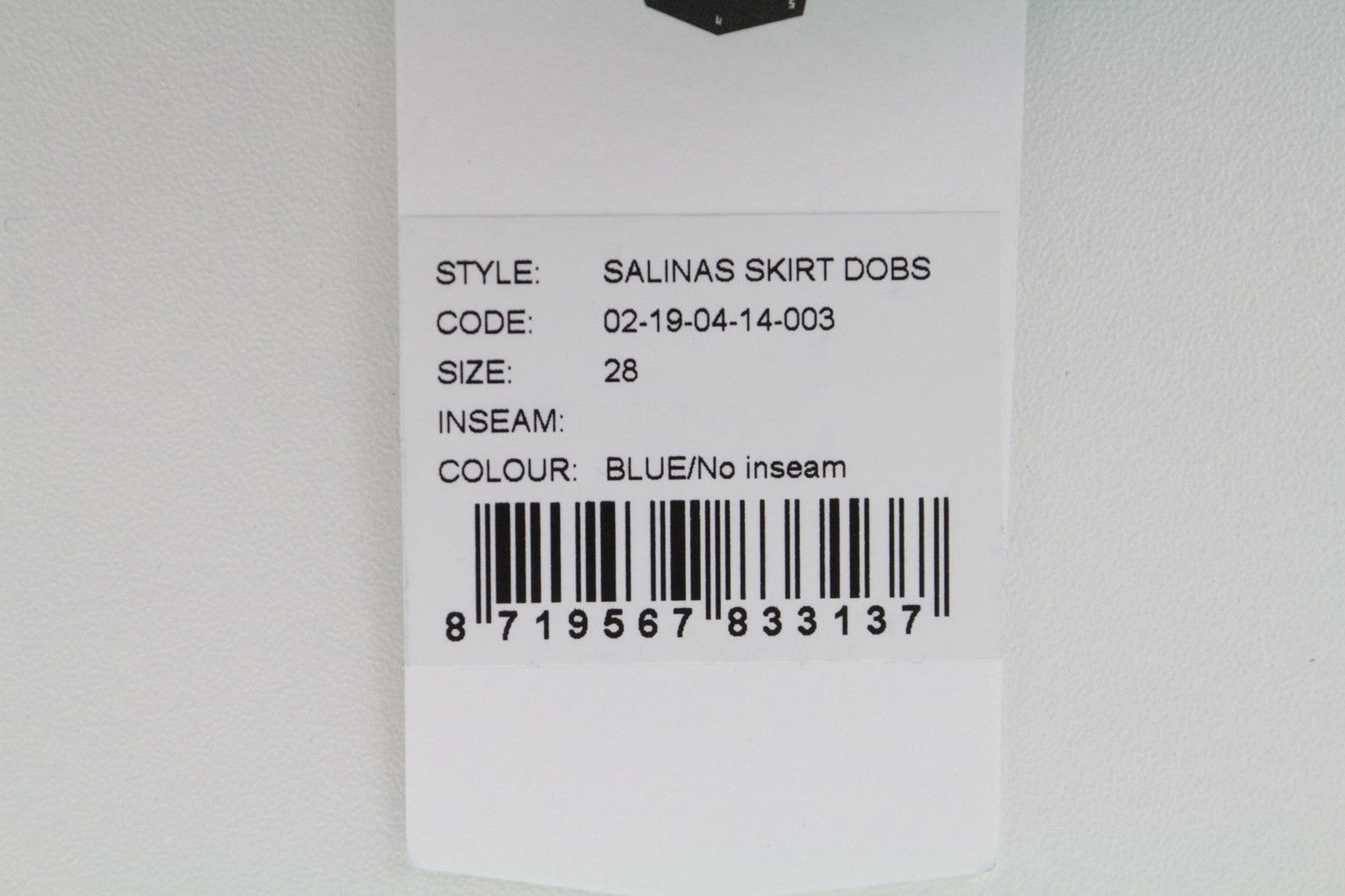 DENHAM Salinas Women's Skirt W28 Blue Stretch Denim Mini Short Cotton Blend