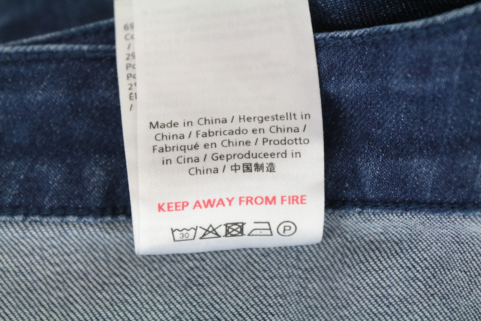 DENHAM Salinas Women's Skirt W28 Blue Stretch Denim Mini Short Cotton Blend