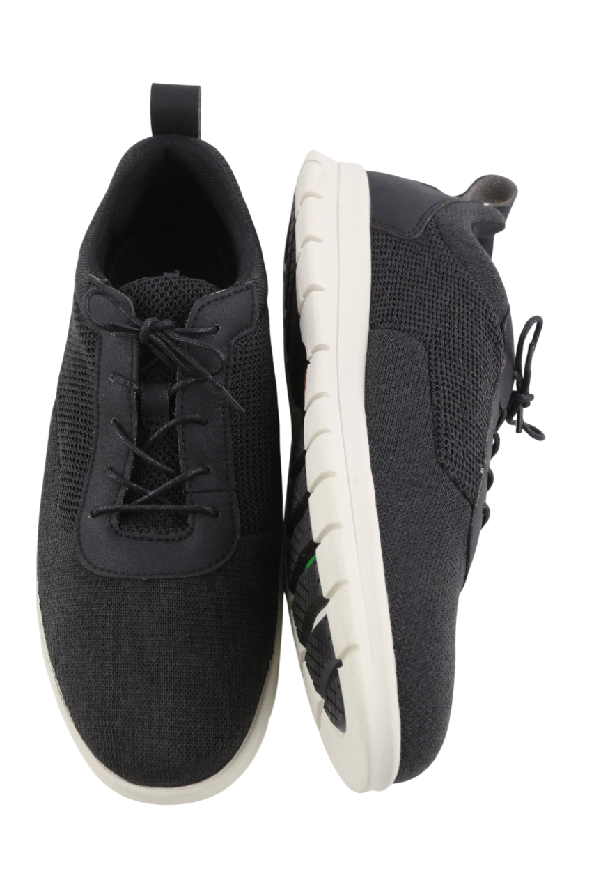 TIMBERLAND A2QXW Mens Sneakers EU40-EU41 Black Almond Toe Lace Up ReBOTL