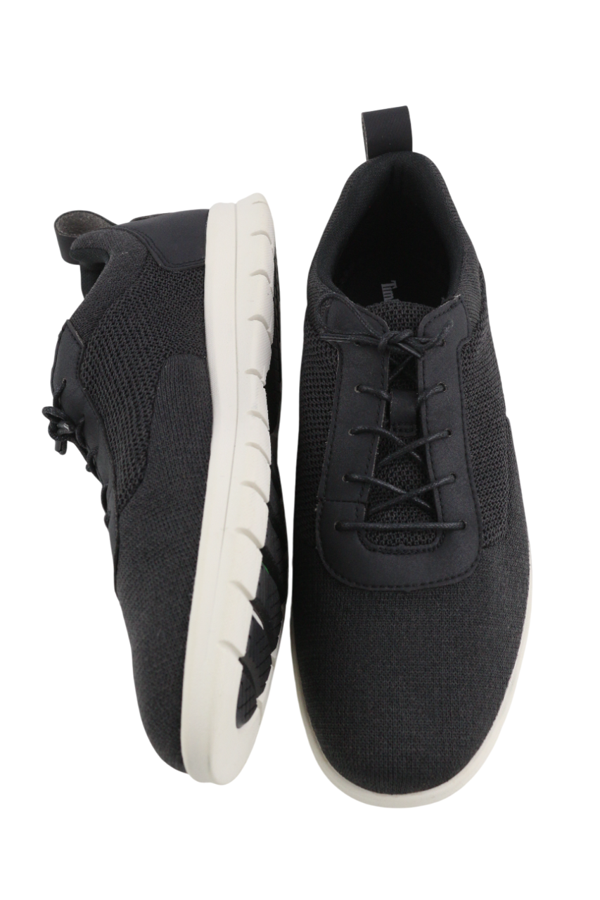 TIMBERLAND A2QXW Mens Sneakers EU40-EU41 Black Almond Toe Lace Up ReBOTL