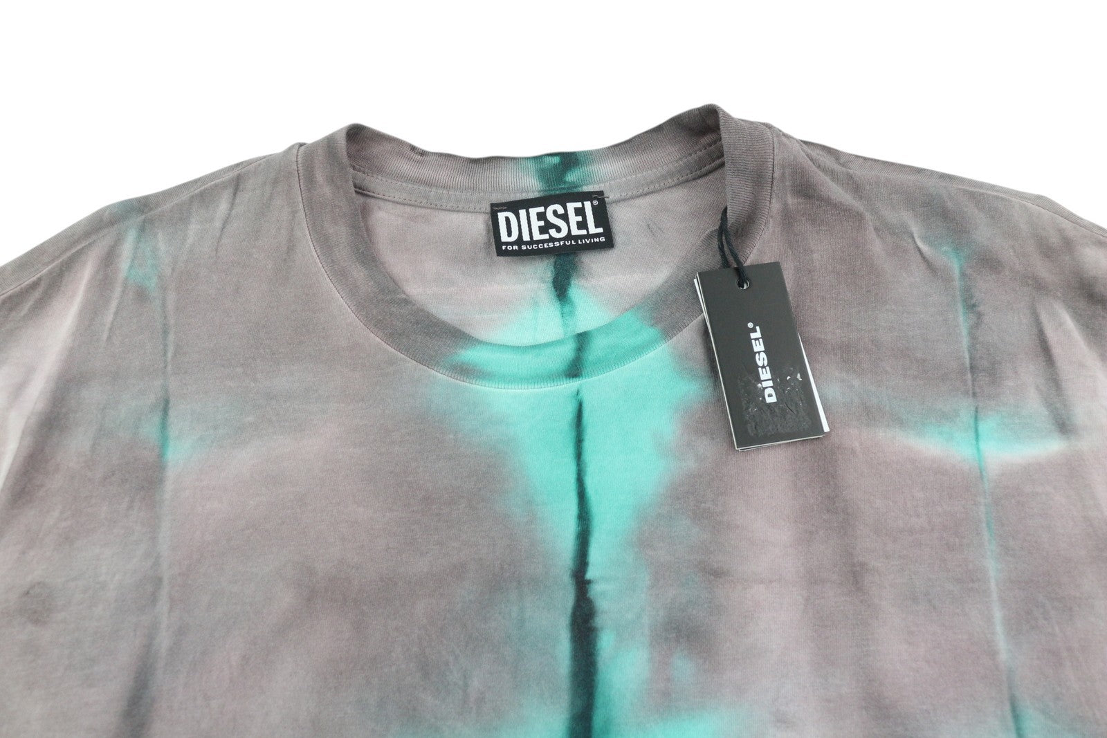 DIESEL T-Just-B52 Men T-Shirt M Short Sleeved Acid Wash Effect Crew Neck RRP€125