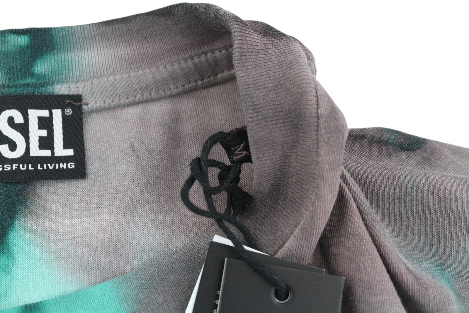 DIESEL T-Just-B52 Men T-Shirt M Short Sleeved Acid Wash Effect Crew Neck RRP€125