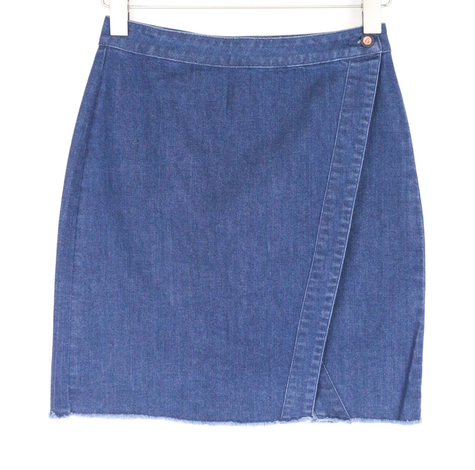 DENHAM Salinas Women's Skirt W25 Blue Stretch Blend Cotton Mini Casual Denim