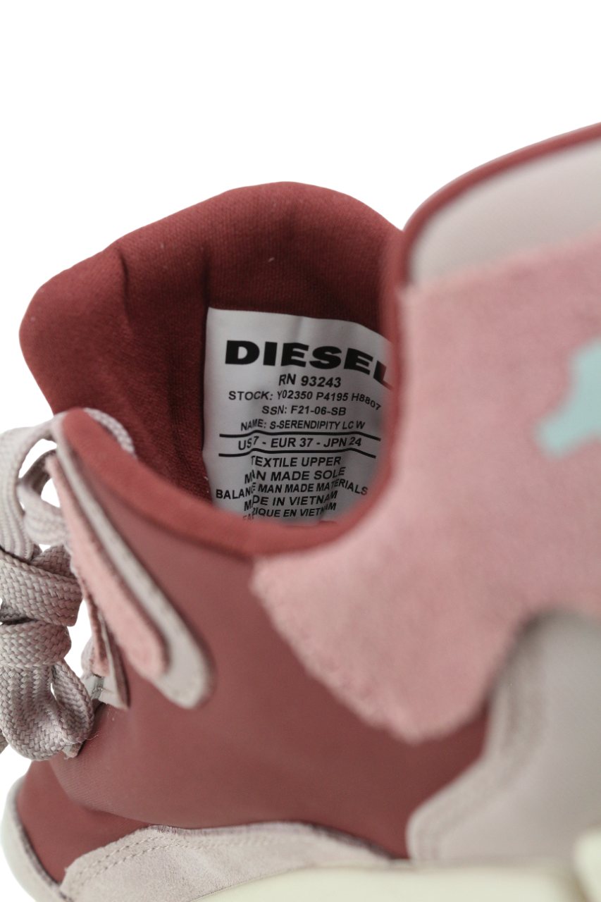 DIESEL S-Serendipity LC Womens Sneakers EU37 Purple Low Top Lace Up RRP€150