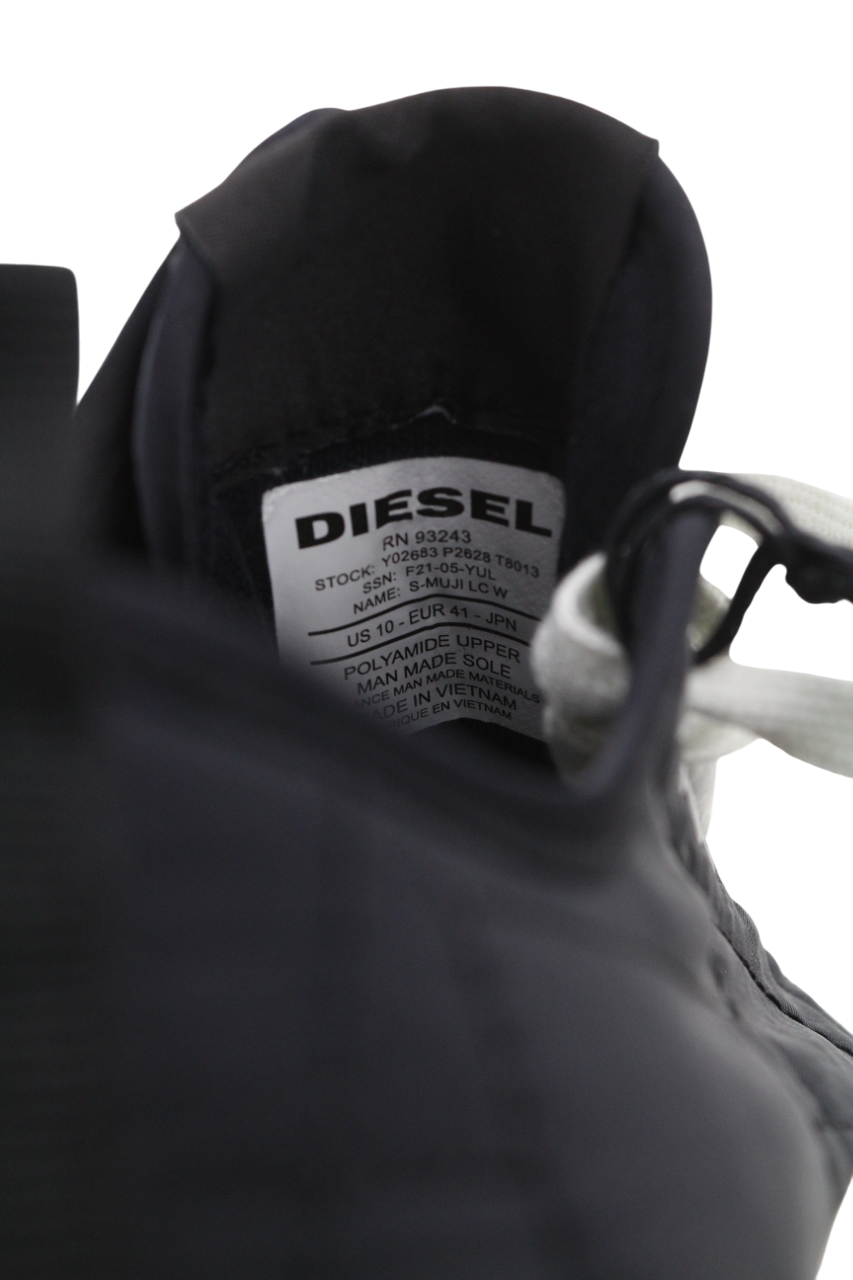 DIESEL S-Muji LC Womens Sneakers EU41 Black Low Top Lace Up Almond Toe RRP€160