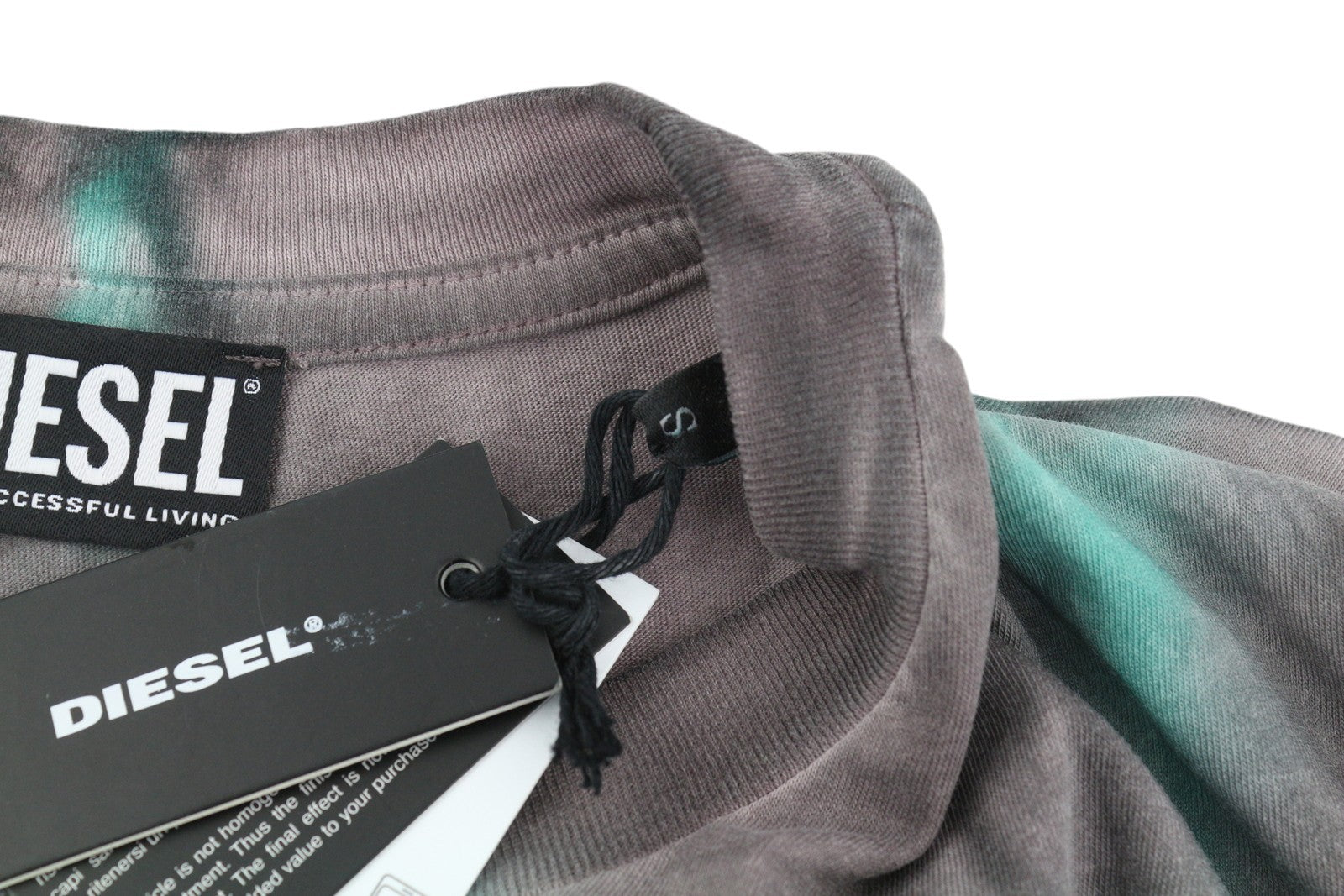 DIESEL T-Just-B52 vyriški marškinėliai su trumpomis rankovėmis S dydžio, rūgštinio plovimo efektu, RRP 125 €