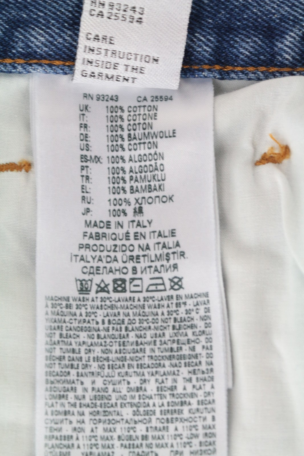 DIESEL Widee 0077V Women's Jeans W26/L32 Straight Blue High Waist Cotton Denim