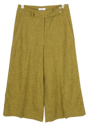 PT TORINO Judy Womens Trousers 42 Green High Waist Ankle Length Patterned