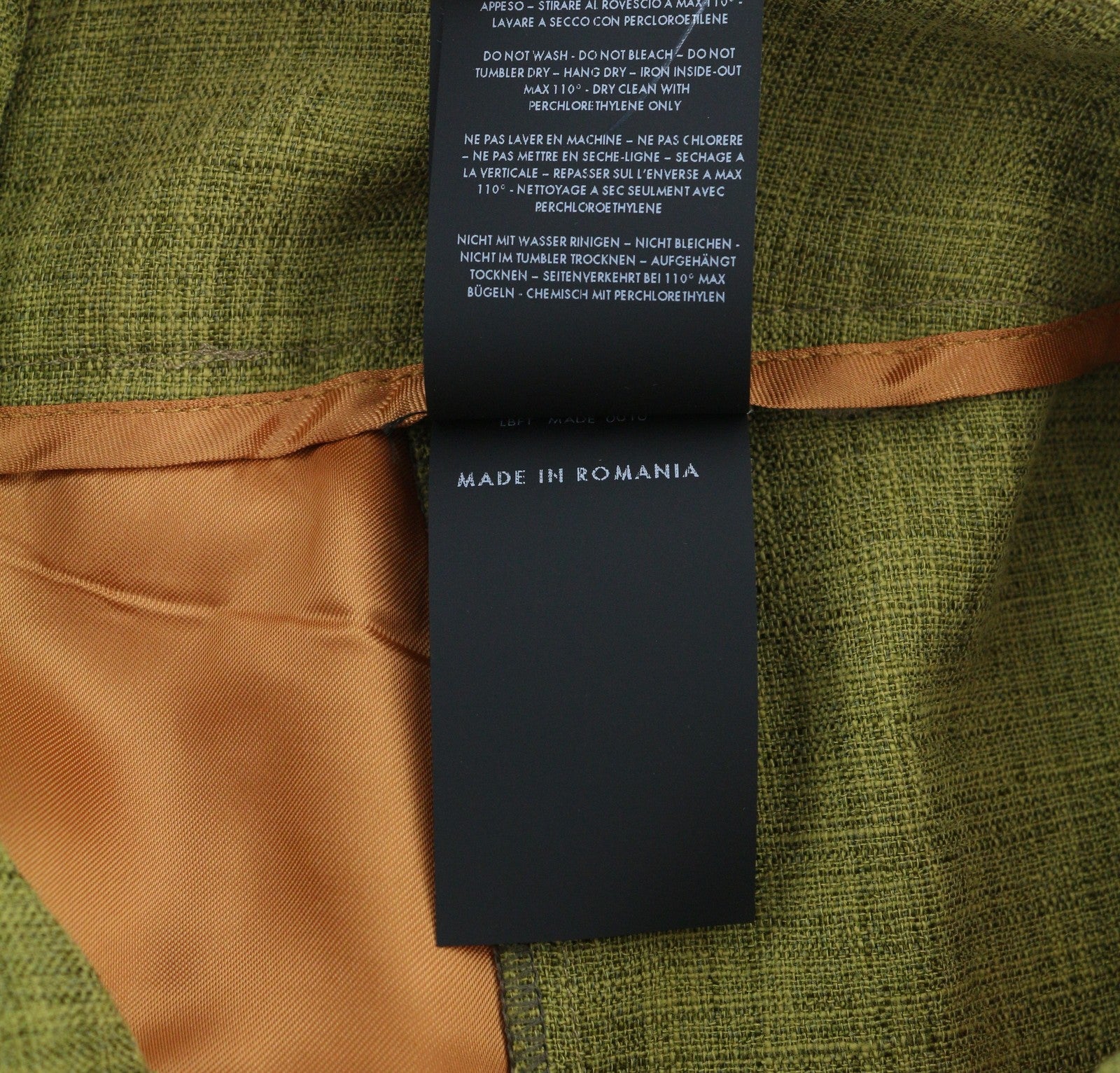 PT TORINO Judy Womens Trousers 42 Green High Waist Ankle Length Patterned