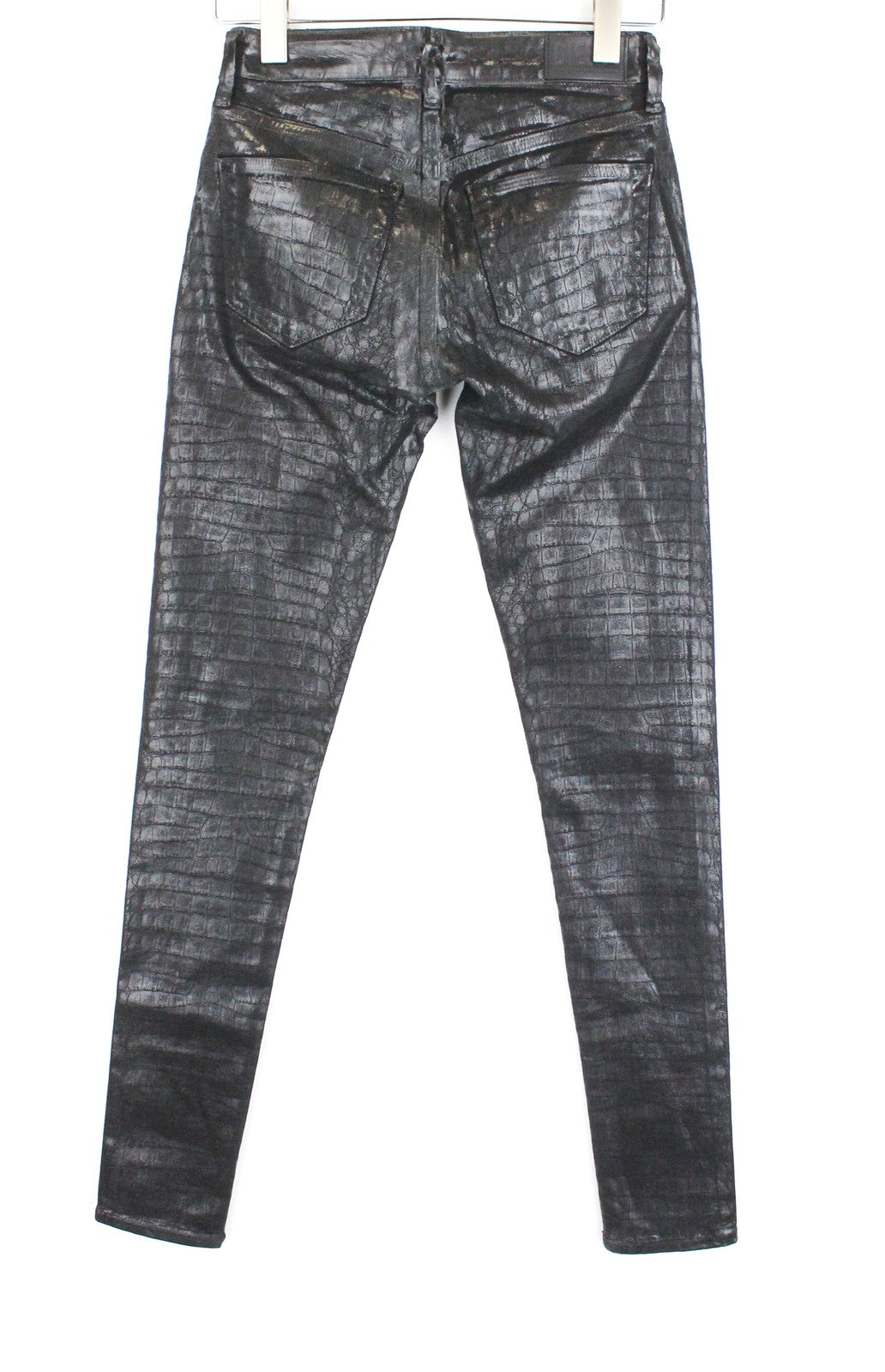 DIESEL Slandy-SP4 0094S Women's Jeans W26/L34 Black Coated Super Skinny Fit