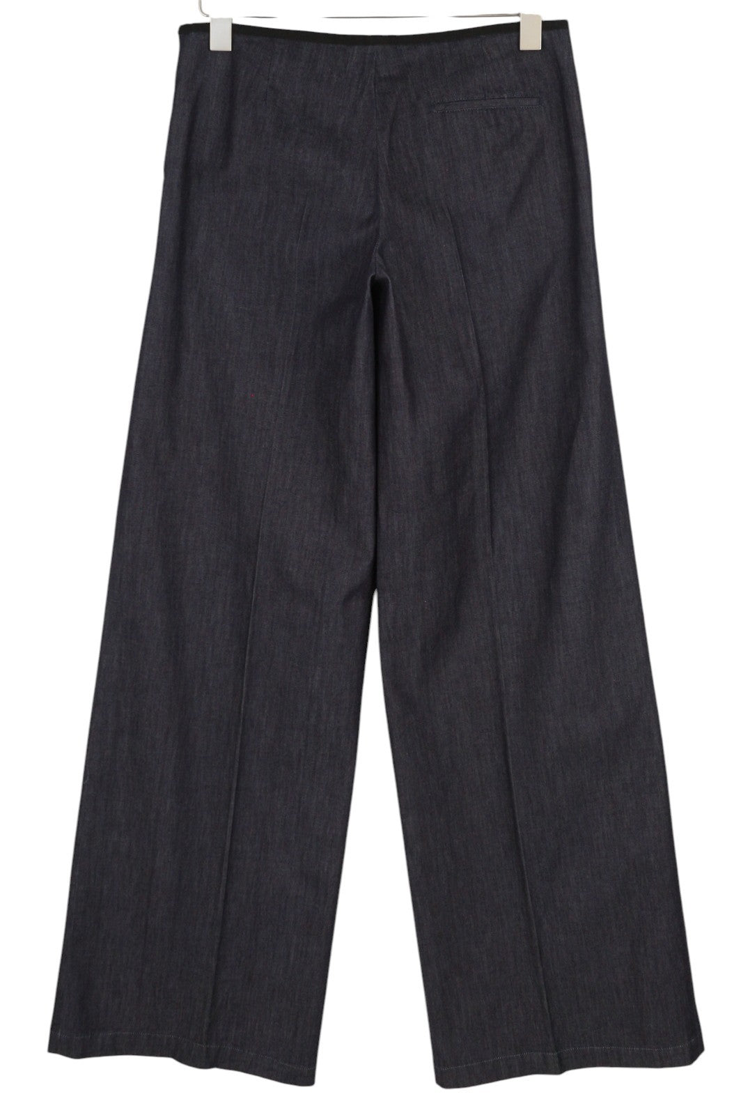 PT TORINO Womens Trousers 40  Look Flared Leg Hight Waist Zip Dark Blue