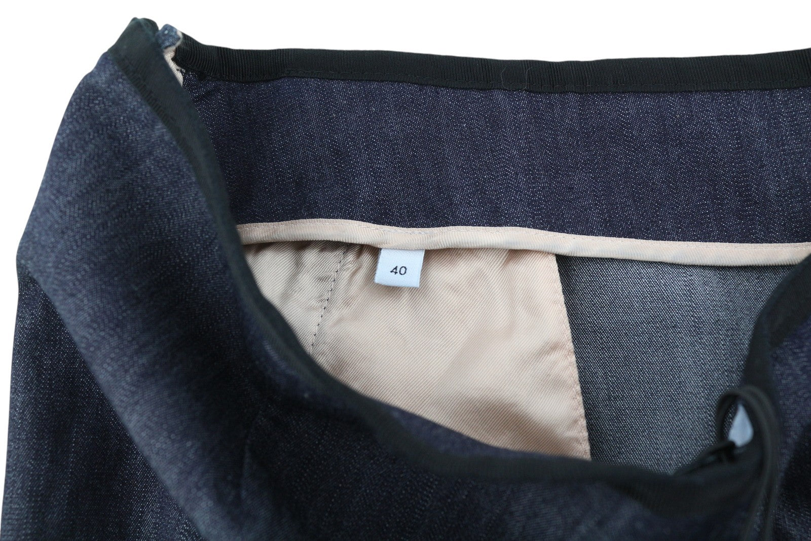 PT TORINO Womens Trousers 40  Look Flared Leg Hight Waist Zip Dark Blue