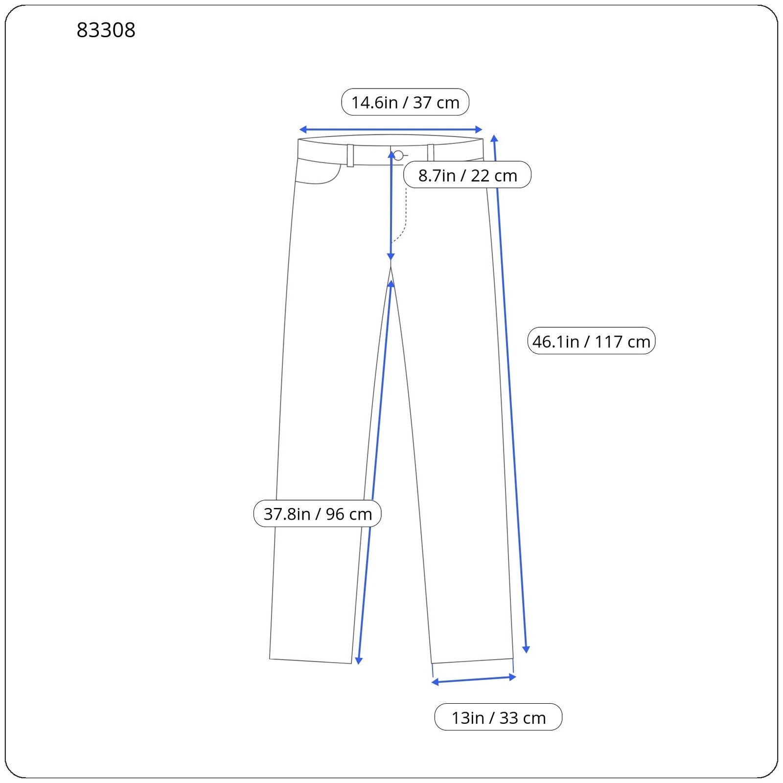 PT TORINO Womens Trousers 38  Look Flared Leg Hight Waist Zip Dark Blue