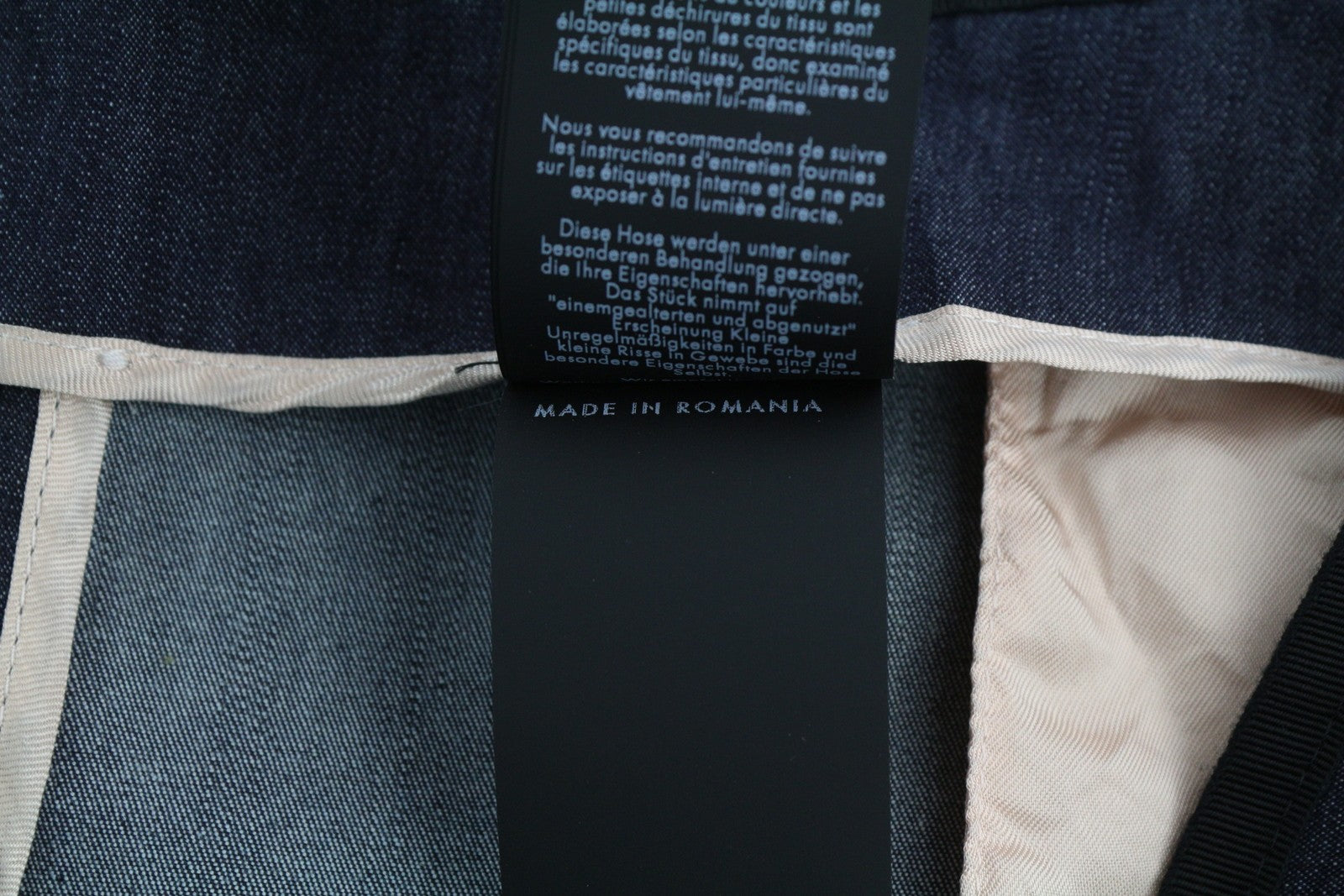 PT TORINO Womens Trousers 38  Look Flared Leg Hight Waist Zip Dark Blue