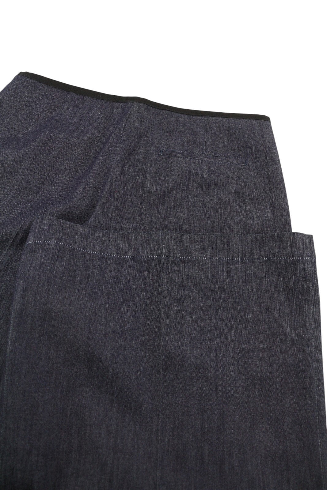 PT TORINO Womens Trousers 42  Look Flared Leg Hight Waist Zip Dark Blue
