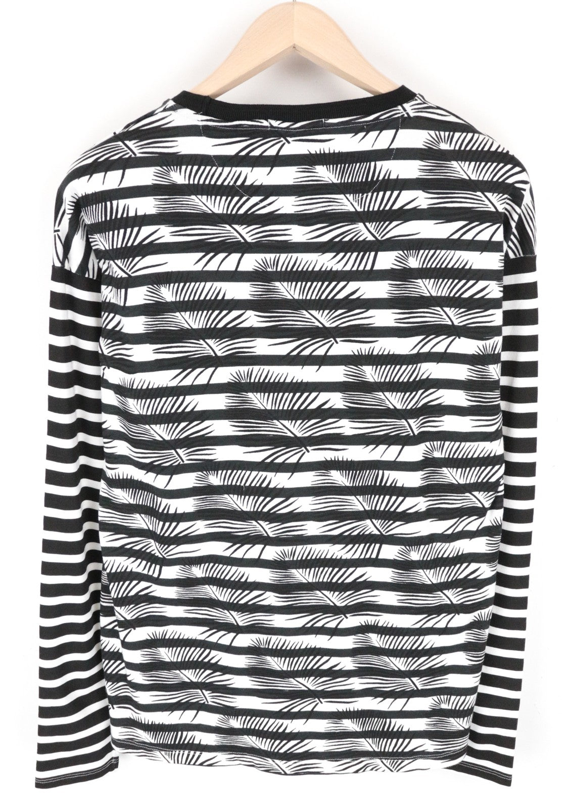 SCOTCH & SODA Tokyo Toujours Men's Sweatshirt M Striped Palm Print Crew Style