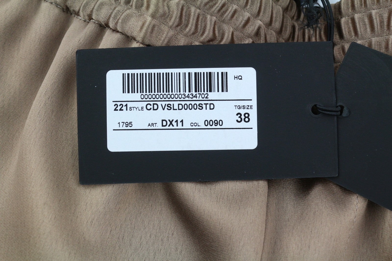 PT TORINO Lydia Womens Trousers 38 Brown Shiny Elastic Waist Flared Leg Pockets