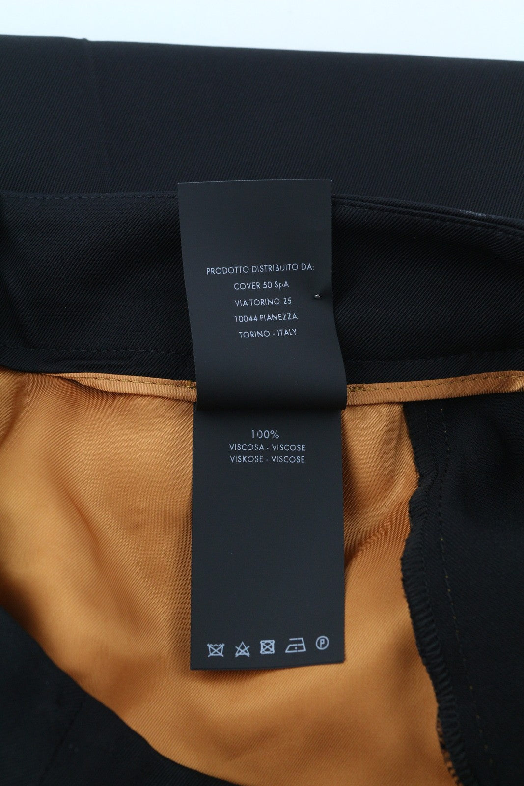 PT TORINO Mia Womens Trousers 44 Black High Waist Flared Leg Zip Fly Pockets