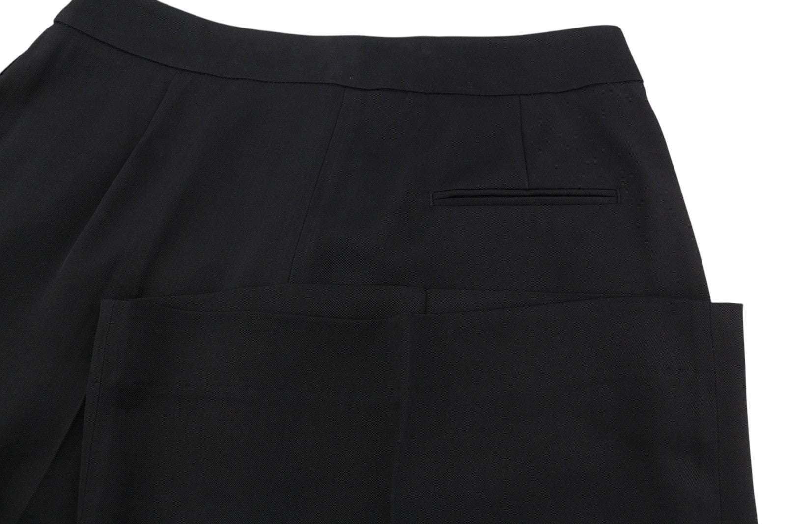 PT TORINO Mia Womens Trousers 46 Black High Waist Flared Leg Zip Fly Pockets