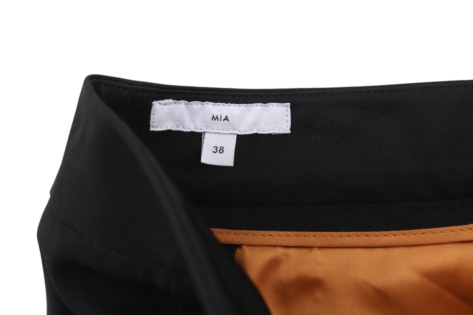 PT TORINO Mia Womens Trousers 38 Black High Waist Flared Leg Zip Fly Pockets