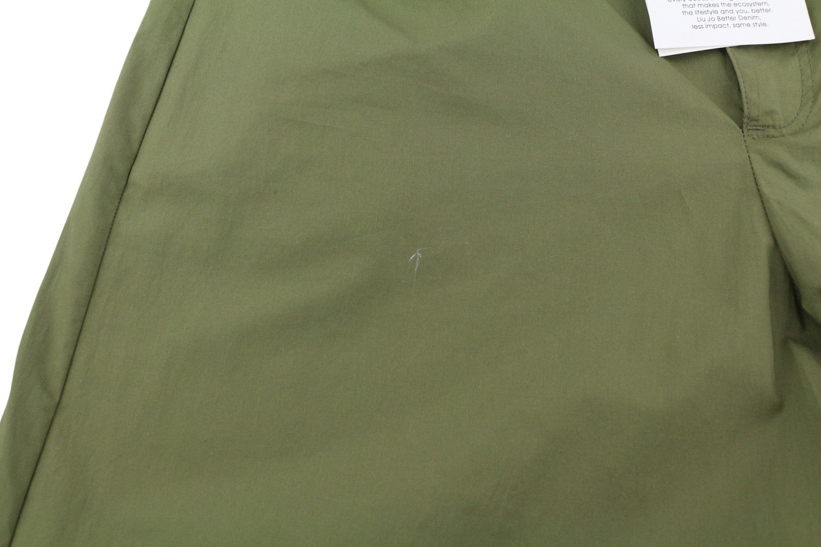 LIU JO Flare Utility Womens Trousers ~W30 Green Wide Leg Zip Fly Pockets