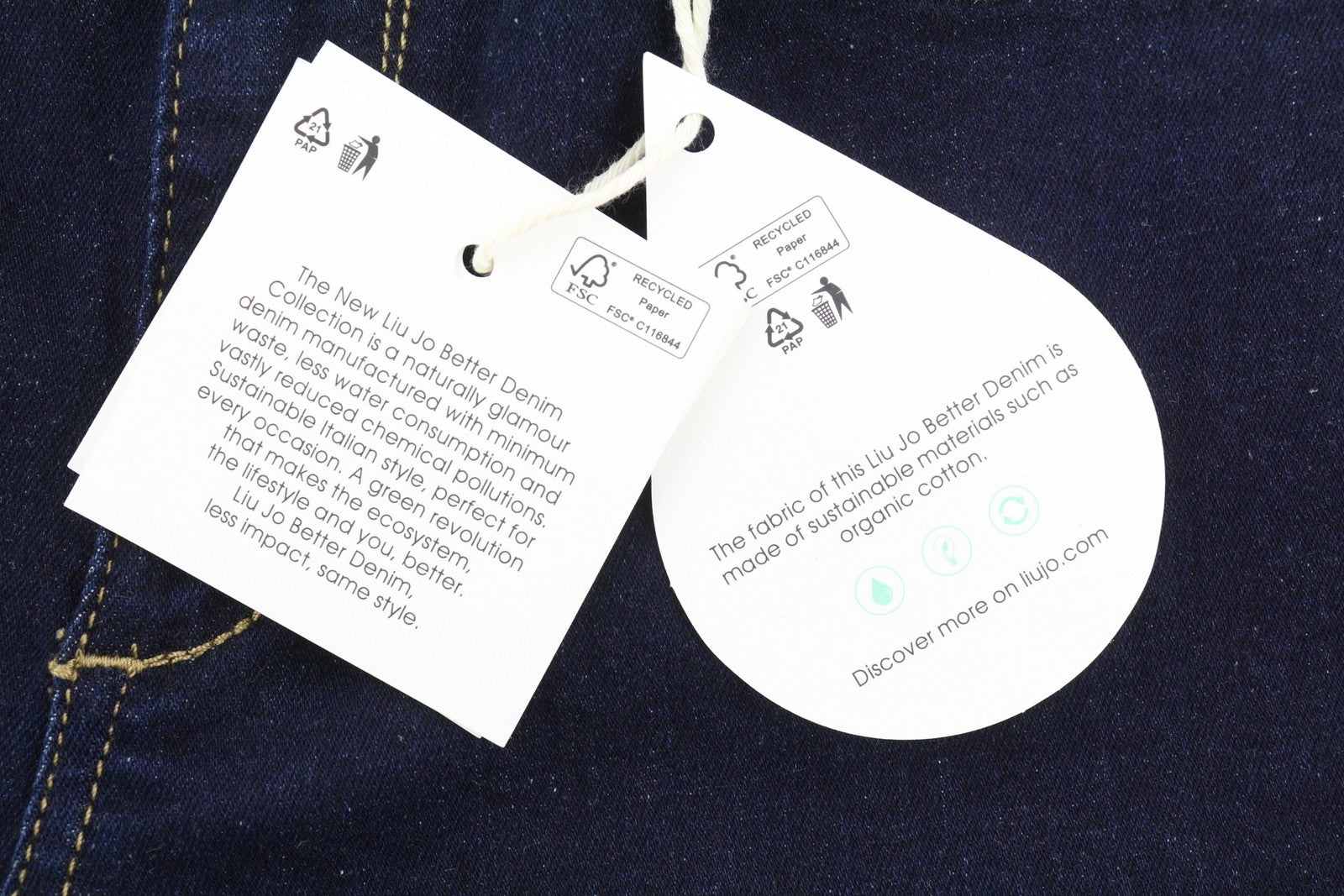 LIU JO Womens Jeans W31  Dark Blue Ankle Length High Waist Zip Fly