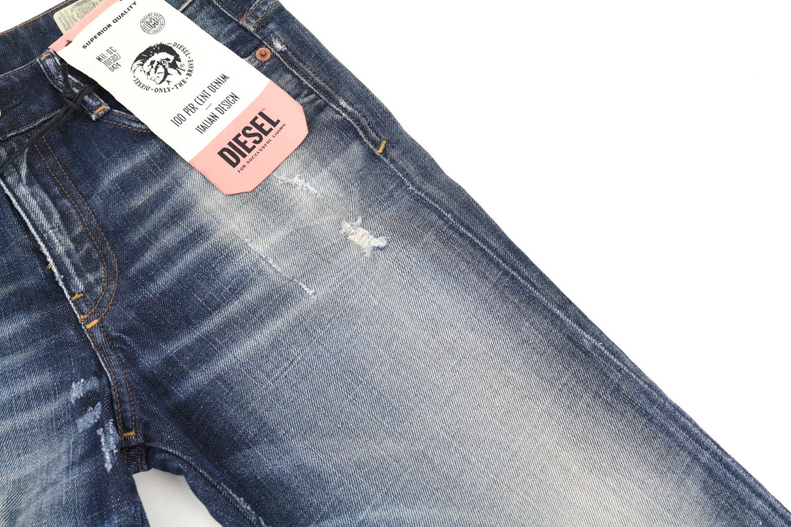 DIESEL D-Rifty 092I Women's Jeans W25/L30 Slim Fit Aged Look Low Waist Denim