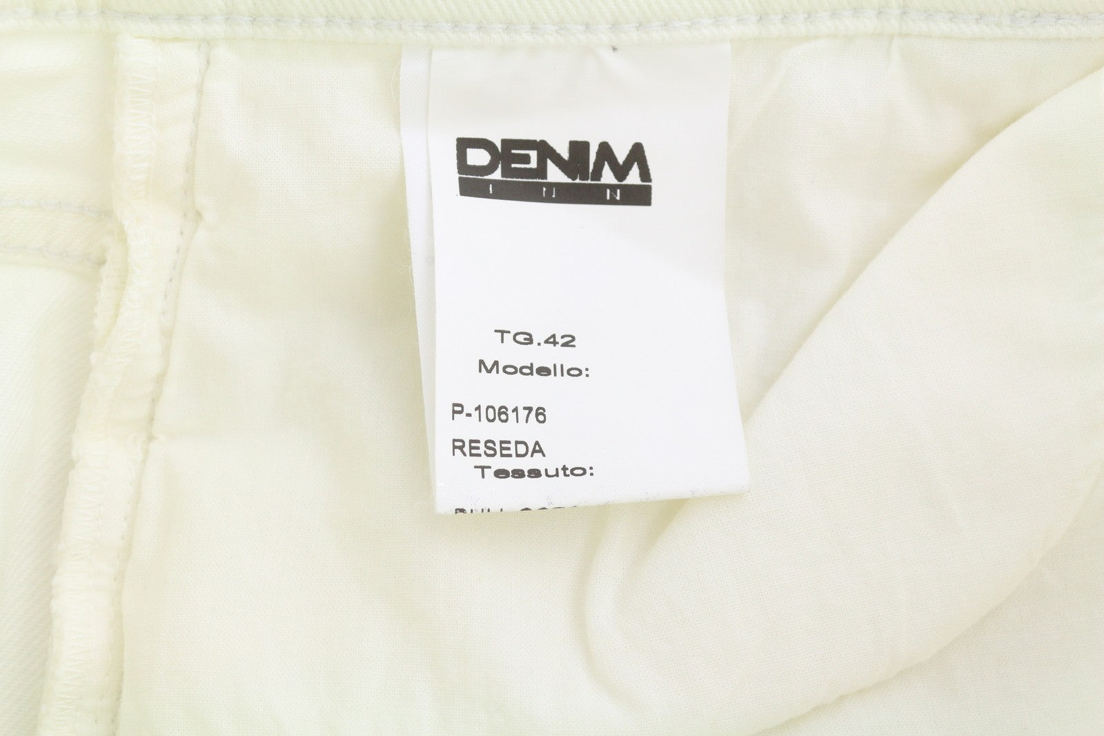 LIU JO Reseda Womens Jeans 42 White Shiny Ankle Length Regular  Zip Fly