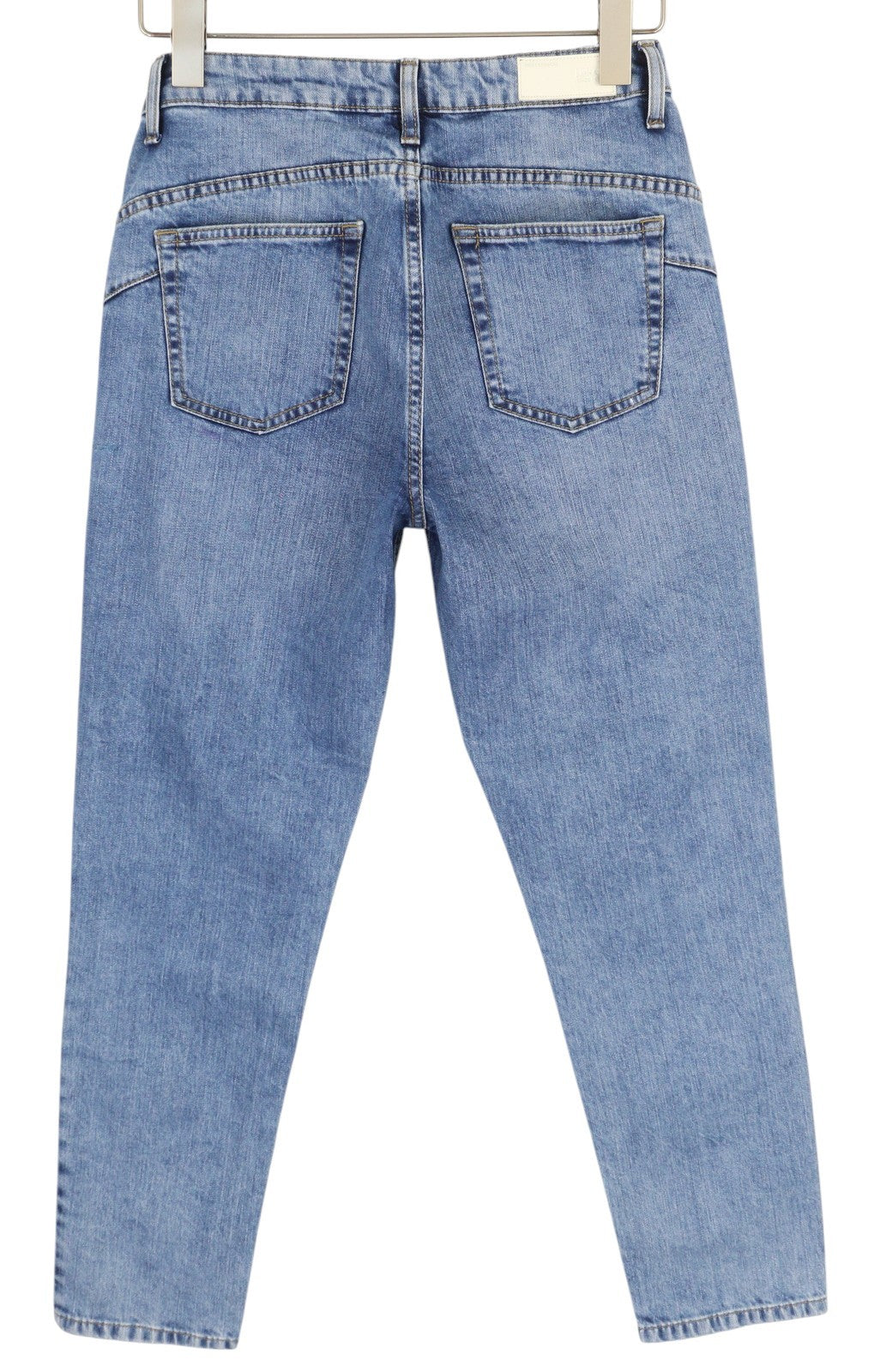 LIU JO Cute Womens Jeans W28  Blue Patterned Painted Skinny  Ankle Length