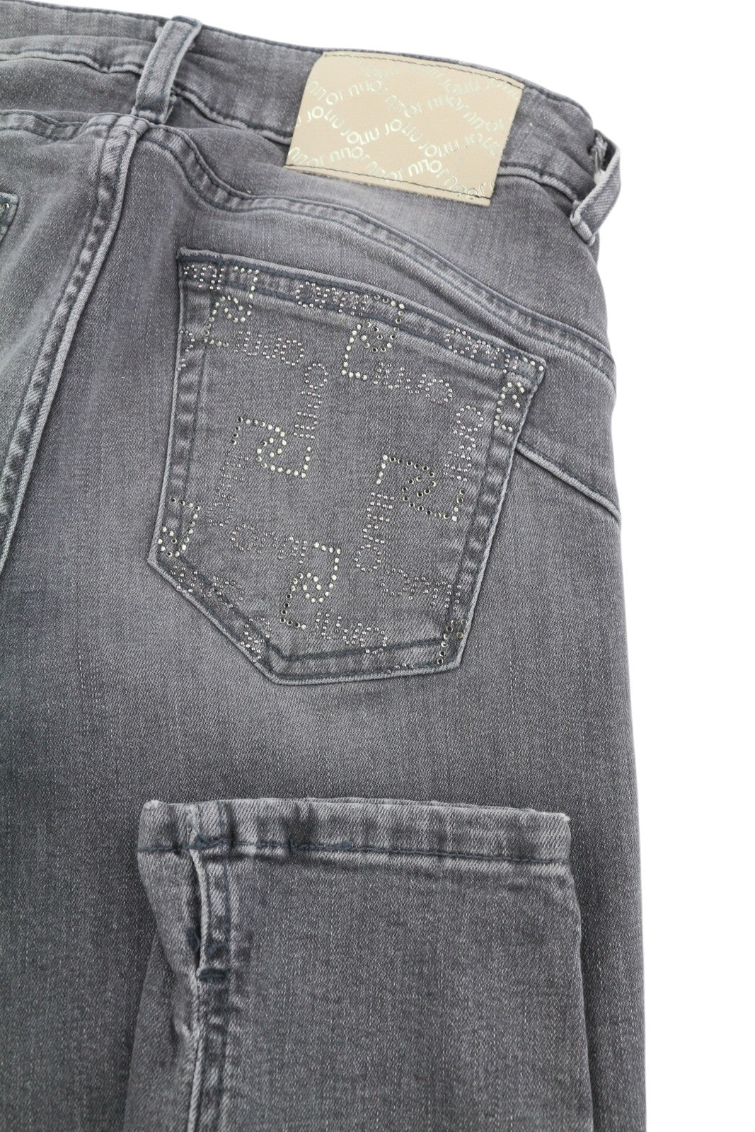 LIU JO Womens Jeans W28  Grey Washed Skinny  Ankle Length High Waist