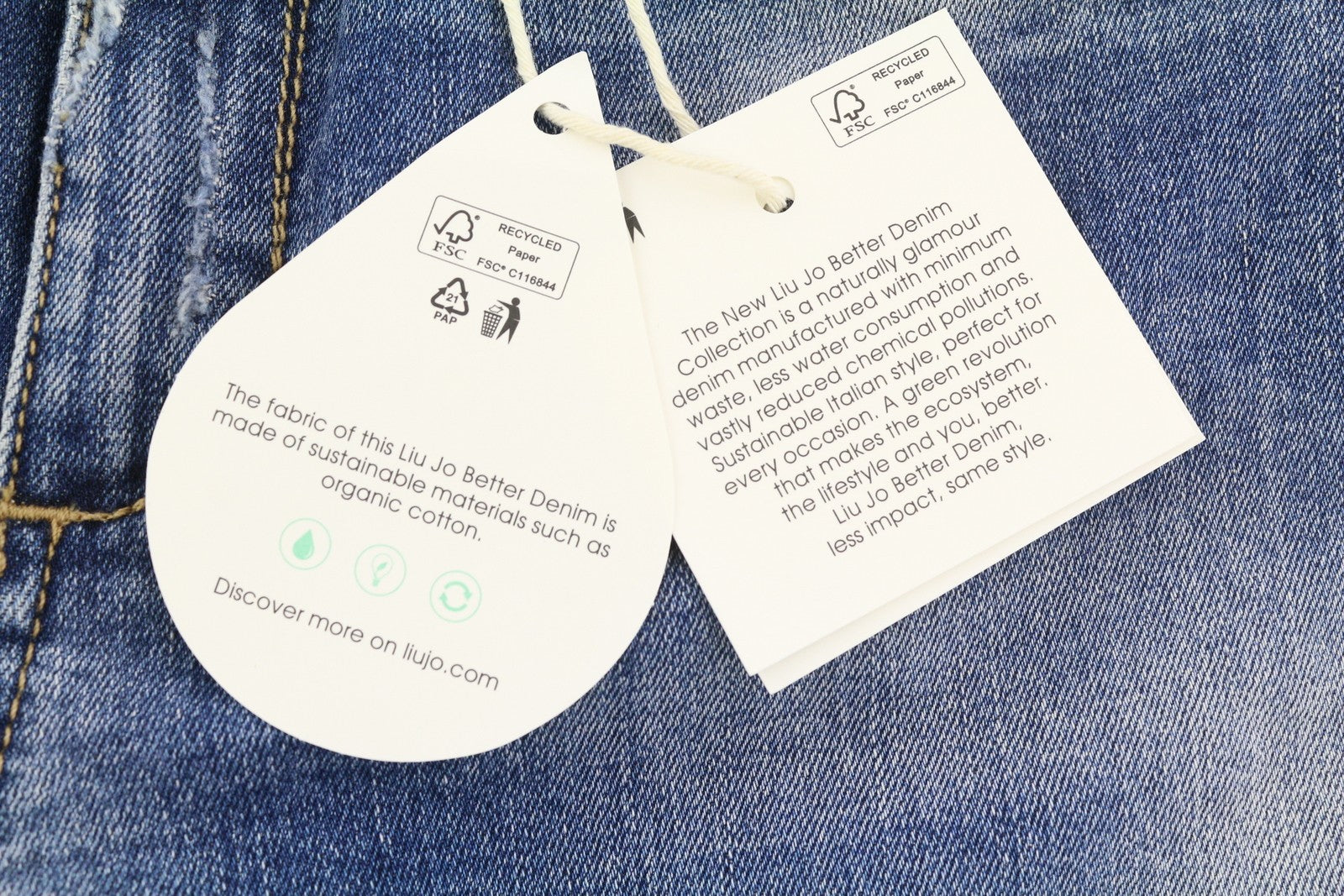 LIU JO Ideal Womens Jeans W28 Skinny Stretch Rhinestone Distress Washed Blue