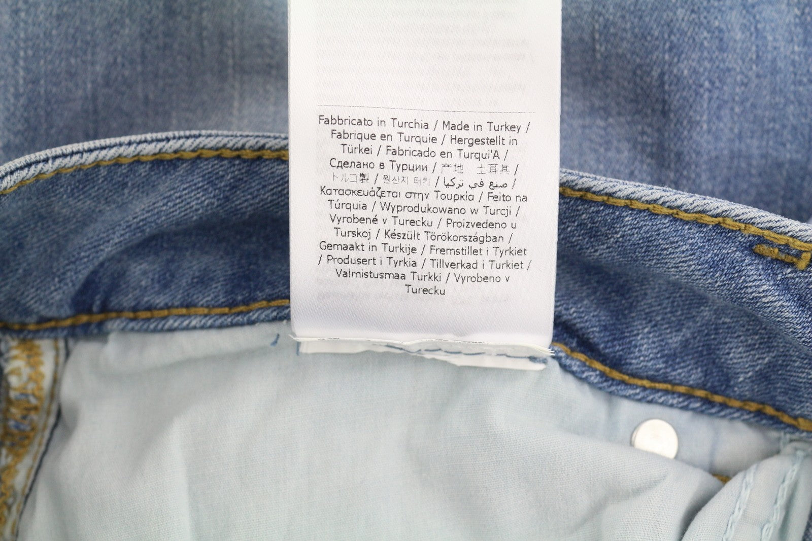 LIU JO Monroe Womens Jeans W33/L28 Skinny  Stretch Bottom Up Washed  Blue