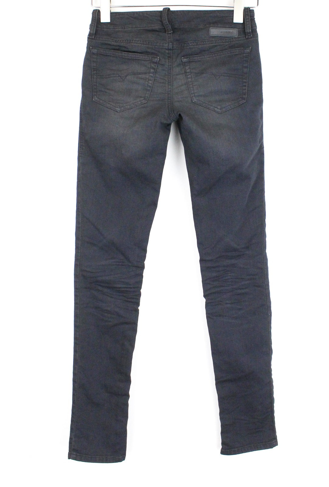 DIESEL Grupee-NE 0669Q Women's Jeans W25 Super Slim Jogg Ripped Navy Fit Stretch