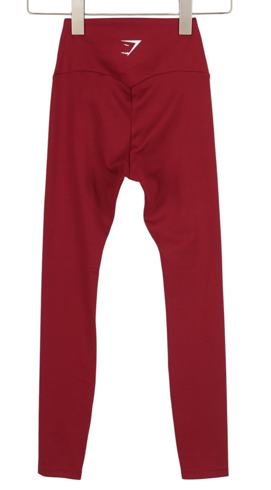 GYMSHARK B1A1T Womens Leggings XS Red High Waist Fitted Strech Sports