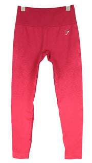 GYMSHARK Adapt Womens Leggings XS Pink Ombre Seamless High Waist Sports Strech