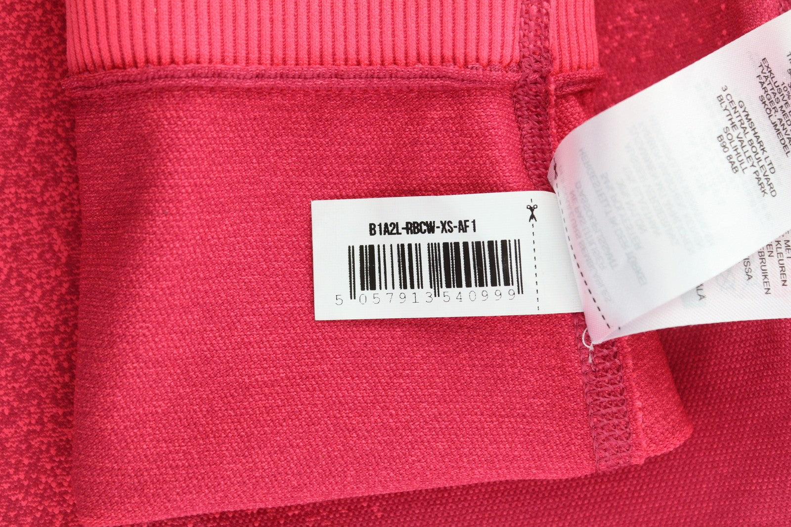 GYMSHARK Adapt Womens Leggings XS Pink Ombre Seamless High Waist Sports Strech