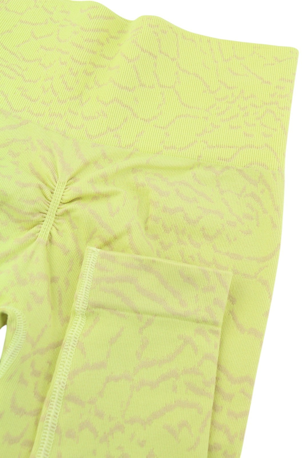 GYMSHARK Adapt Womens Leggings XS Animal Seamless High Waist Stretch  Yellow