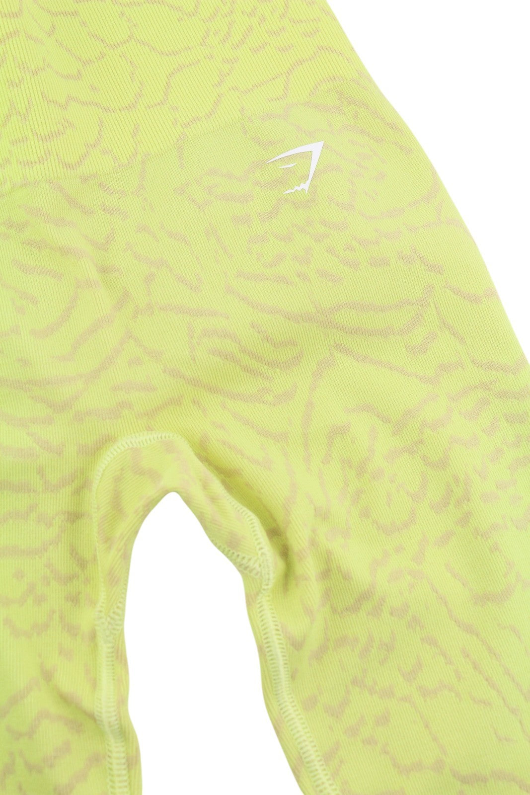 GYMSHARK Adapt Womens Leggings XS Animal Seamless High Waist Stretch  Yellow