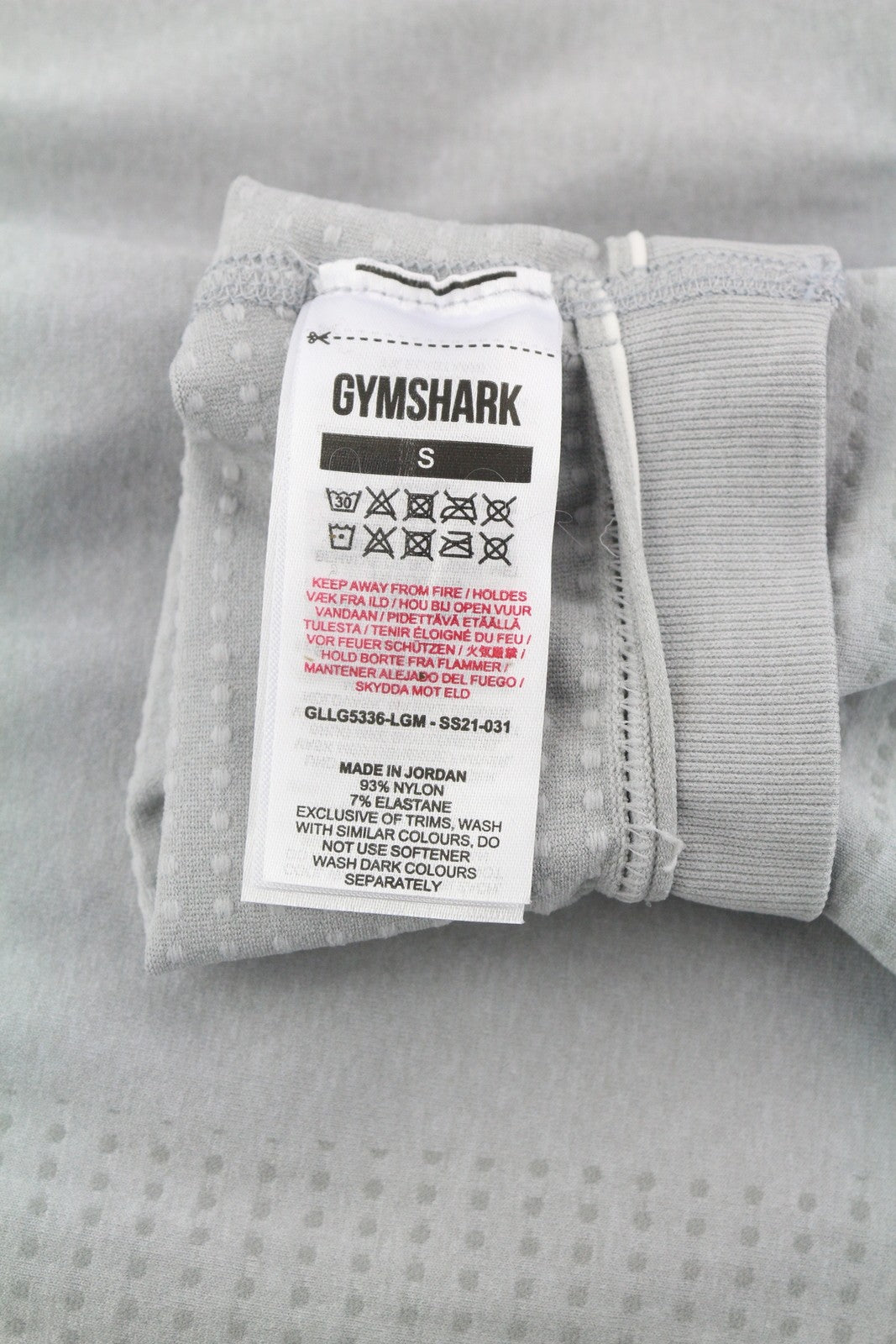 GYMSHARK Vital Womens Leggings S Seamless High Waist Fitted Stretchy  Grey