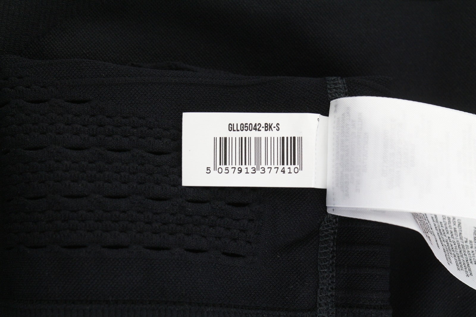 GYMSHARK Energy Womens Leggings S Black Seamless Cropped Eyelet High Waist