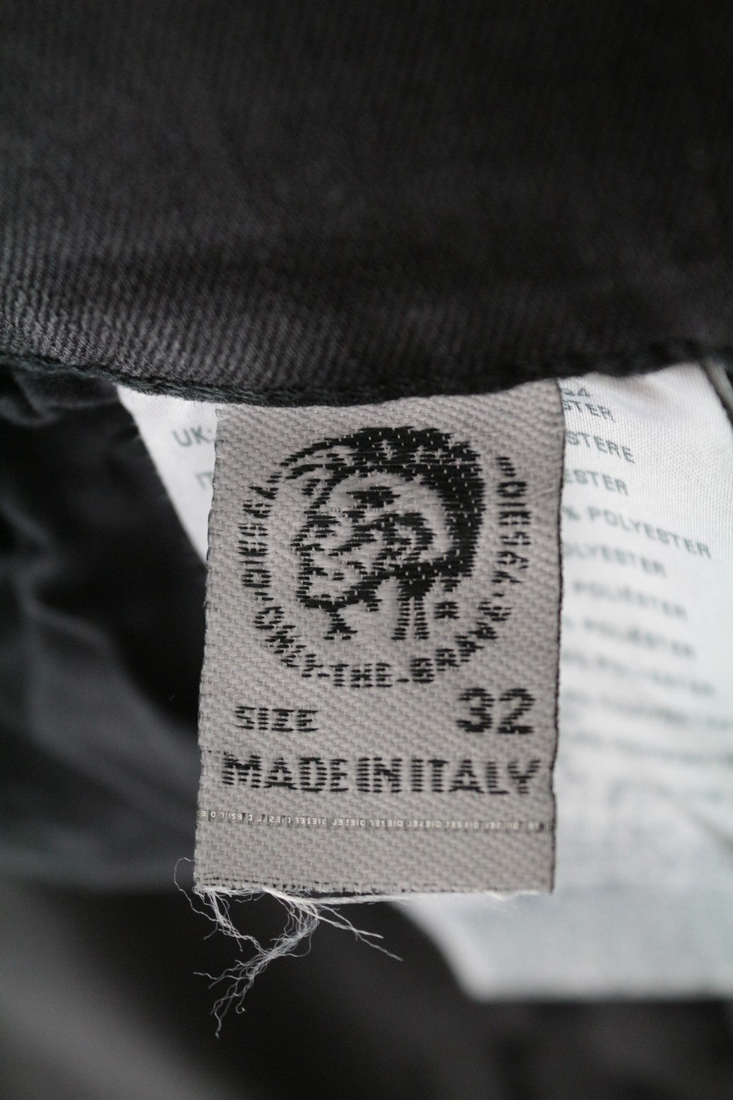 DIESEL D-Istort 085AW Men's Jeans W32/L32 Grey Super Skinny Stretch Fit Denim