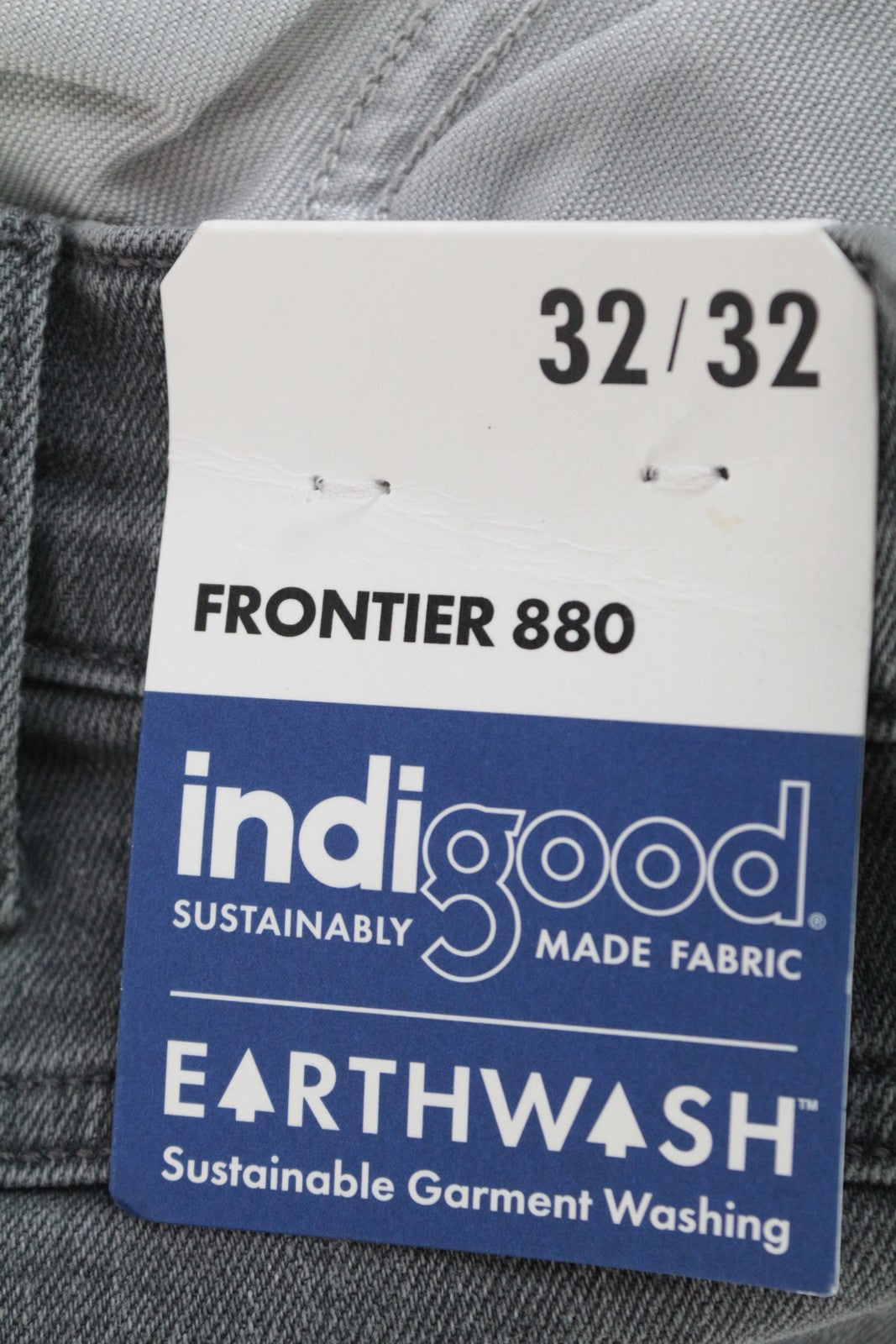 WRANGLER Frontier Men's Jeans W32/L32 Relaxed Straight Grey Cotton Stretch Fit