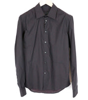 RICHMOND Men's Shirt M/L Navy Dot Pattern Pure Cotton Long Sleeve Button-Up