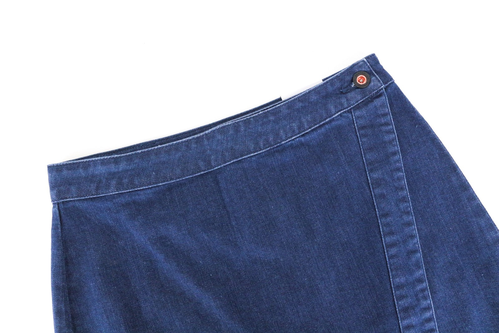 DENHAM Salinas Women's Skirt W25 Blue Denim Cotton Blend Stretch Short Casual