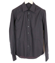 RICHMOND Men's Shirt M/L Navy Pure Cotton Dot Long Sleeve Button-Up Smart